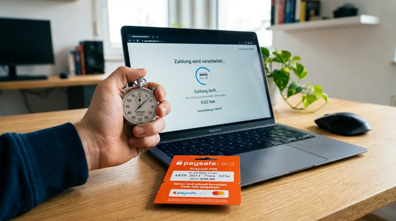 Paysafecard Einzahlungsdauer Sportwetten – Wie schnell? 2026